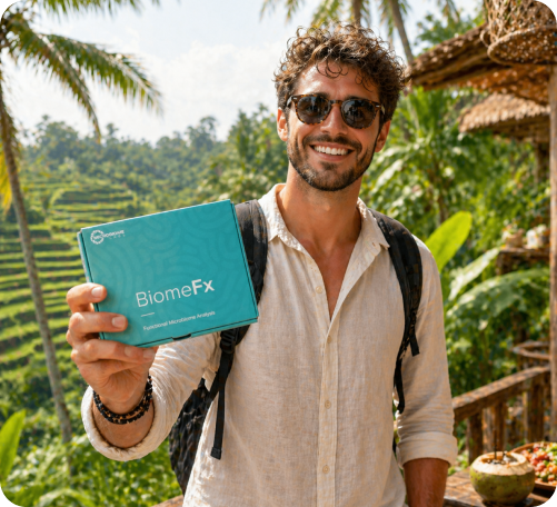 Traveler enjoying stress-free journey